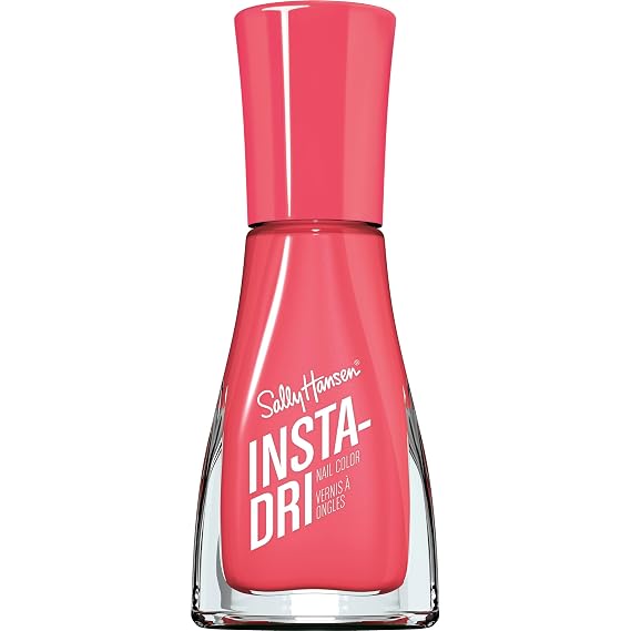 Sally Hansen Insta-Dri Nail Polish | Quick Dry, Long Lasting, Streak-Free Shine | Shiny | 333 Peachy Breeze | Pink Nail Color