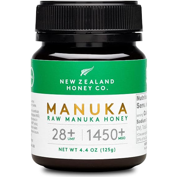 New Zealand Honey Co. Raw Manuka Honey UMF 28+ / MGO 1450+ | UMF Certified | 4.4oz | Pure Manuka Honey