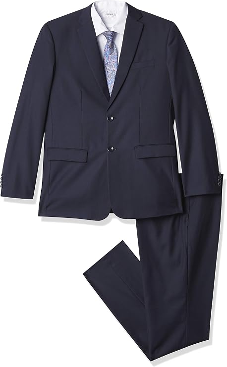 Isaac Mizrahi Boys' Five Piece Solid Suit Set Ensemble