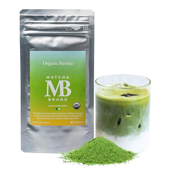 Matcha Brand Barista Grade Organic Matcha Powder - Crafted for Daily Cafe-Quality Tea & Lattes - Authentic Japanese Green Tea Powder - 30g Pouch
