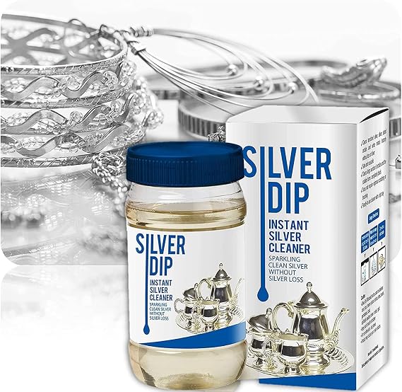 Silver Dip Modicare Silver Dip Instant Silver Cleaner For Home & Kitchen Use, Instant Silver Cleaner Without Silver Loss (Silver Polish)