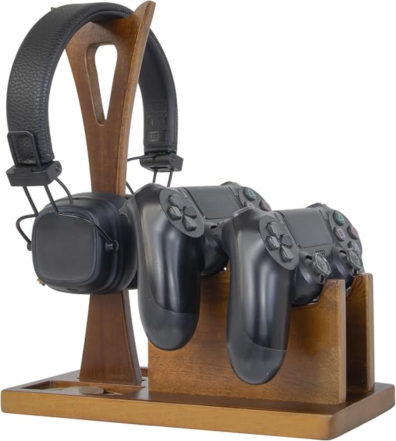 Game controller holder gifts for gamers to array game accessories & headphone holder, unique gaming gifts headphone stand PS4 PS5 controllers holders, stylish controller