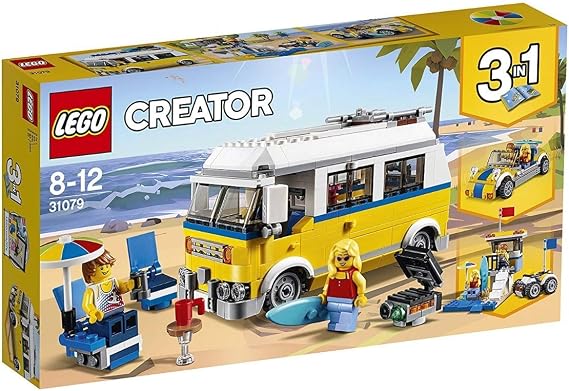 LEGO Creator 3in1 Sunshine Surfer Van 31079 Building Kit (379 Pieces)