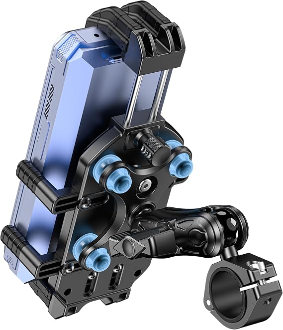 LOKTENWO Motorcycle Phone Mount with Vibration Dampener & Secure Lock
