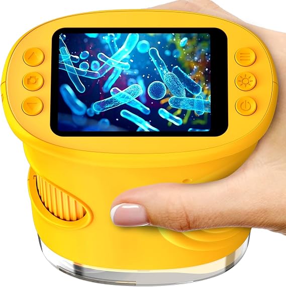 1000X Digital Handheld Microscope for Kids Portable Outdoor Toys & Gifts