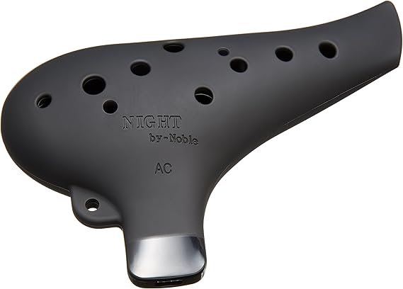 NIGHT by Noble Night Ocarina Plastic AC Black Rubber Finish