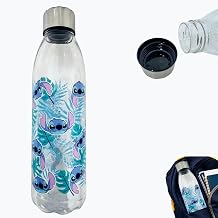 SRV Hub Stitch Water Bottle 980ml – Cute Stitch Kids Water Bottle BPA Free Reusable Leak Proof Drink Bottle with Metal Screw Cap – Cartoon School Water Bottle for Kids, Travel, Sports & Outdoor
