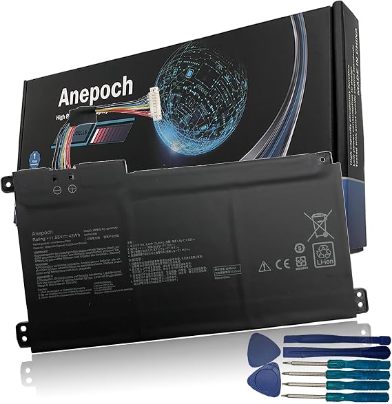 B31N1912 Laptop Battery Replacement for ASUS VivoBook 14 E410MA L410MA E410KA E510MA E510KA F414MA L510MA R522MA EK018TS L410MA-BV058TS E510KA-EJ033TS E510KA-EJ033TS 11.55V 42Wh 3550mAh