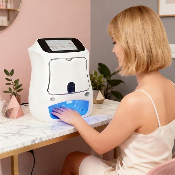 Painted Manicure Machine,3D Intelligent Automatic Nail Printer, DIY Printing Drying,with Touch Screen, for Studio/Manicurist/Nail Lovers Machine