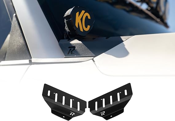 Rago A-Pillar Light Mounts for 2024-2026 Toyota Land Cruiser Pair Mounts | 6" Pod Lights, Adjustable Mounting Angle, Low-Profile Positioning, Powder Coated Finish