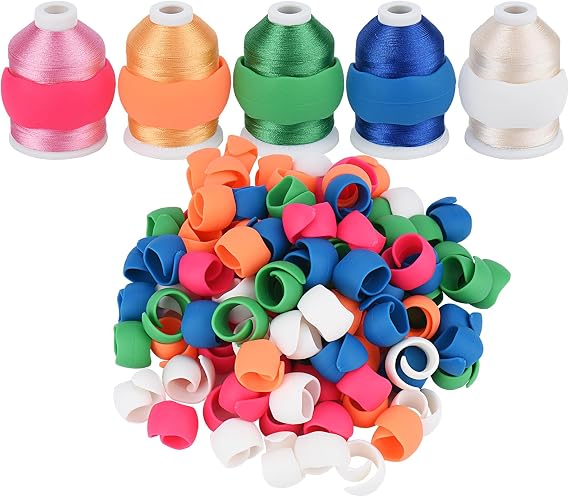 Simthread 100pcs Upgraded Thread Holder/Spool Huggers
