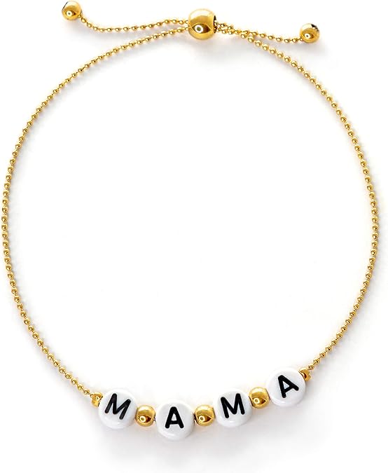 Benevolence LA Mama Bracelet | Mom Jewelry | Beaded Bracelets for Women, Gifts from Daughter, Gift for New Mom | Birthday Gift