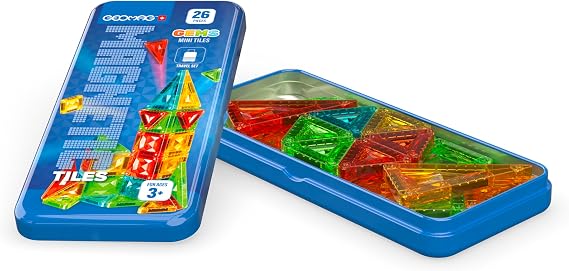 Geomag Mini Magnetic Tiles Travel Set 26 Pieces STEM Building Toy