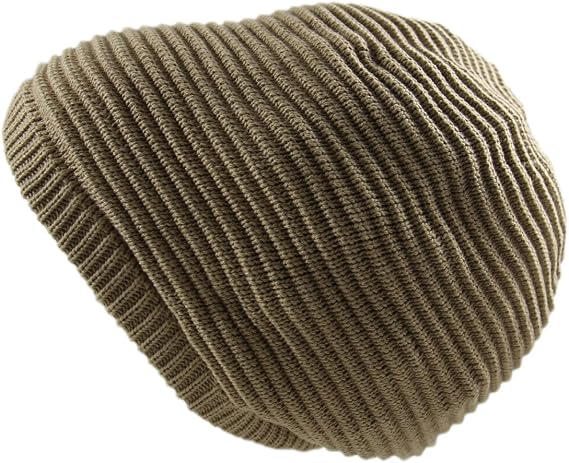 RW Rasta 100% Cotton Knitted Beanie (Khaki)