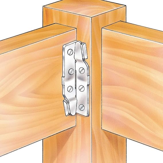 Surface Mount Bed Rail Brackets Secure Fit, Easy Installation Metal Brackets for Wood Frame DIY-Friendly Durable Bed Support Tool Ideal Furniture Hardware for Home Improvement Projects