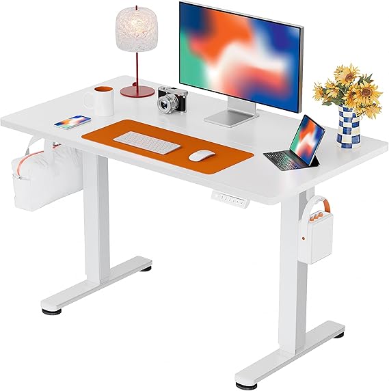 ErGear Electric Standing Desk 100 x 60cm 4 Memory with Splice Board