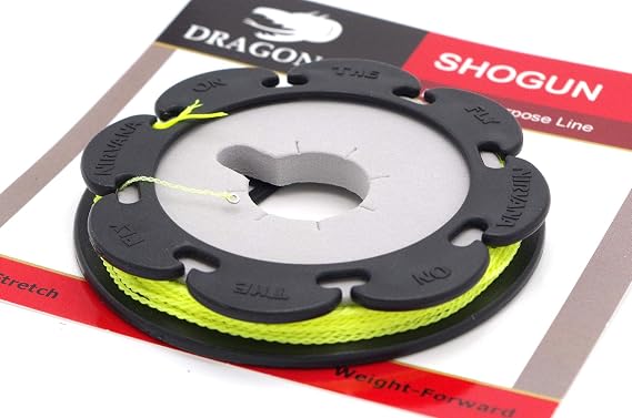 DRAGONtail Tenkara - Shogun Furled Tenkara Line w/Line Holder | USA-made all-purpose fishing line with a handy storage spool to prevent tangles and speed up setup