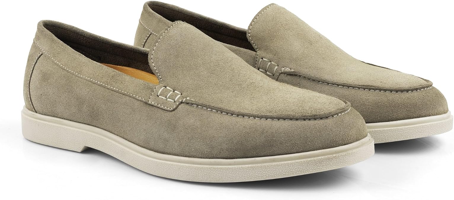 Silver Street London San Mauro Premium Suede Loafers Shoes for Men Extra Padded Breathable Mens Casual Shoes Comfortable Moccasins Slip On Men Flats
