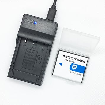 Battery Pack and USB Rapid Travel Charger for Sony Cybershot DSC-W310, DSC-W320, DSC-W330, DSC-W350, DSC-W360, DSC-W380, DSC-W390 Digital Camera
