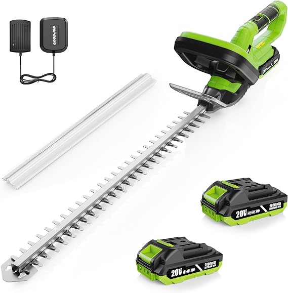 20V Cordless Hedge Trimmer,24 Inch Dual Action Blades Electric Bush Trimmer