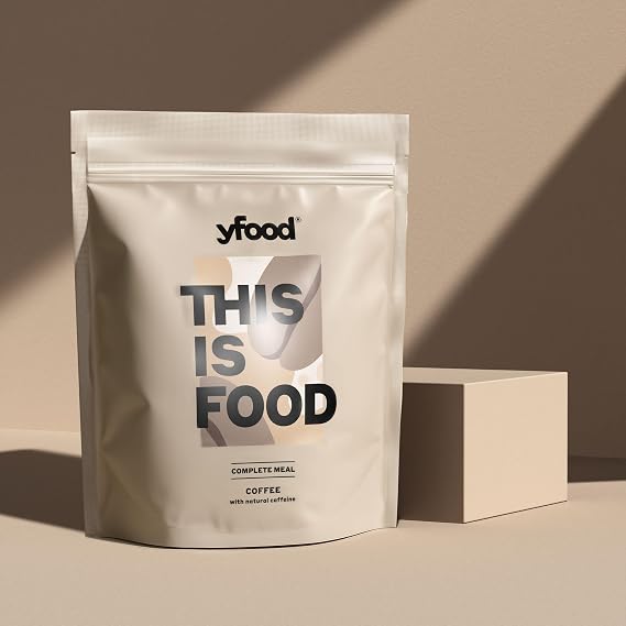 YFood Coffee Powder, Meal Replacement Shake, 25 g Protein, 12 Meals