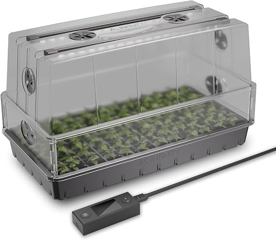 AC Infinity Heavy-Duty Large Humidity Dome w/ Full Spectrum LED Grow Lights