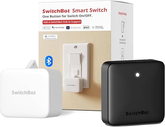 SwitchBot Hub Mini Smart Remote & SwitchBot Smart Switch Button Pusher