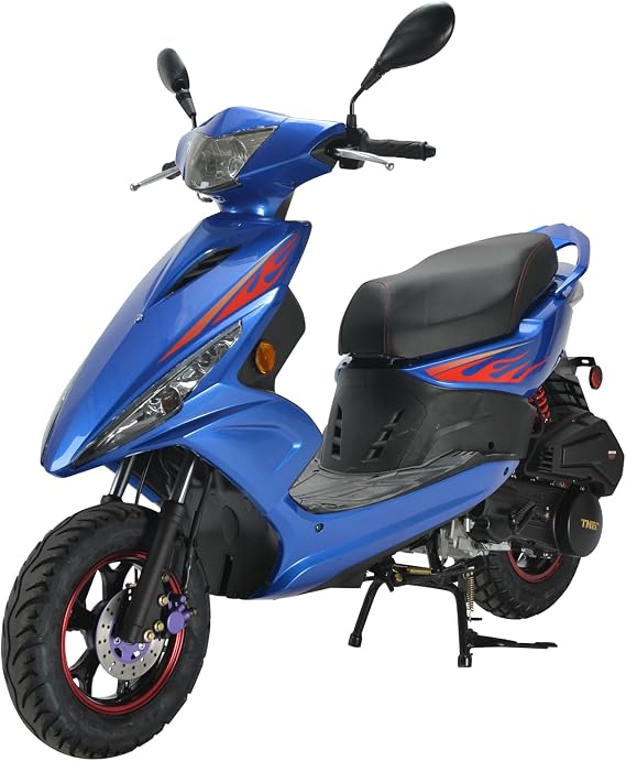 Wave 150cc Fully Automatic Gas 150cc Scooter Moped for Youth and Adult 150 cc Adult Bike Street Scooter with 10 inches Aluminum Wheels