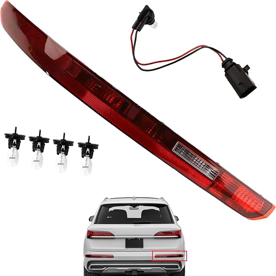Right Taillight Rear Bumper Tail Light Reflector Fit for Audi Q7 | Compatible with 2016 2017 2018 2019 2020 2021 2022 Audi Q7, Replaces 4M0945095, Left Driver Side and Right Passgenger Side