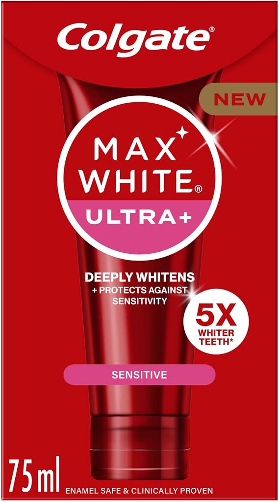 Colgate Max White Ultra+ Sensitive Toothpaste, 75ml