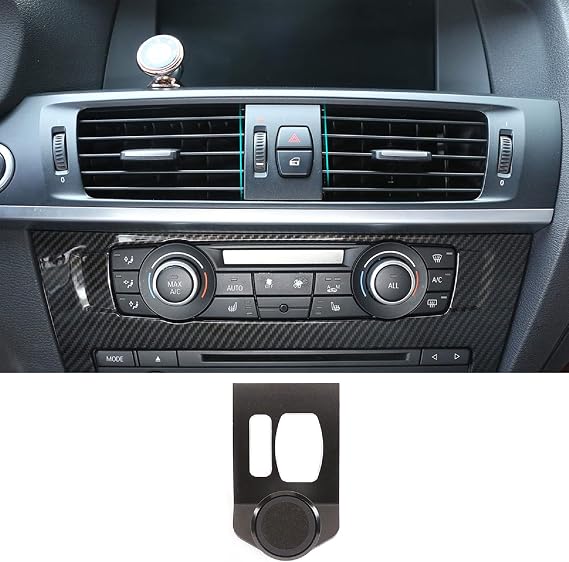 360-Degree Rotary Cell Phone Holder Mobile Phone Mount Black(Magnet) Compatible with BMW X3 X4 F25 F26 2010-2016 (Black)