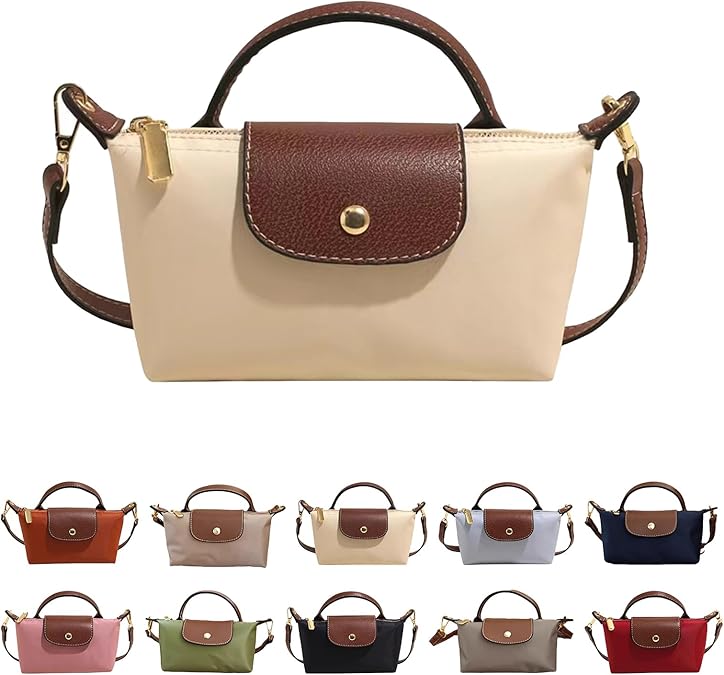 Mini Crossbody Bag for Women - Adjustable Strap Shoulder Purse, Small Spacious Tote with Zipper Pockets for Phone Wallet Keys