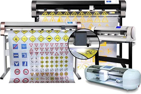 Vinyl Cutter Machine for T-Shirts with Contour Cut from 13" to 59" Professional Grade (13" Cutter Contour Cut)