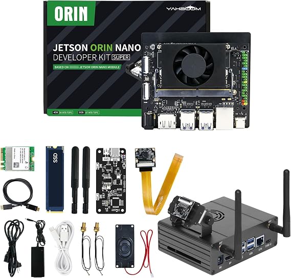 Yahboom Jetson Orin Nano SUPER 4GB AI Large Model Kit,34 TOPS