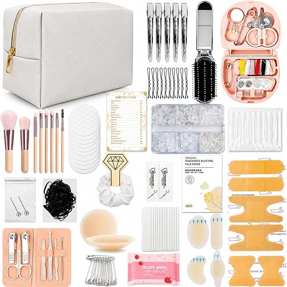 Emergency Kit for Women Mini Emergency Kit with 50+ Bridal Suit Essentials, Purse Essentials Kit, Wedding Day Survival Kit, Emergency Bride Kit, Womens Emergency Kit, Wedding Survival Kit