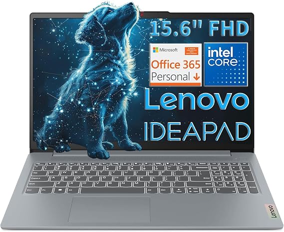 Lenovo 15.6" FHD Laptop 2026 Edition, Intel N150 CPU, 8GB RAM, 128GB SSD | IdeaPad Slim 3i, Copilot AI, Ultra-Portable, Long Battery Life, Numeric Keypad,Office 365, Windows 11 for Students & Office
