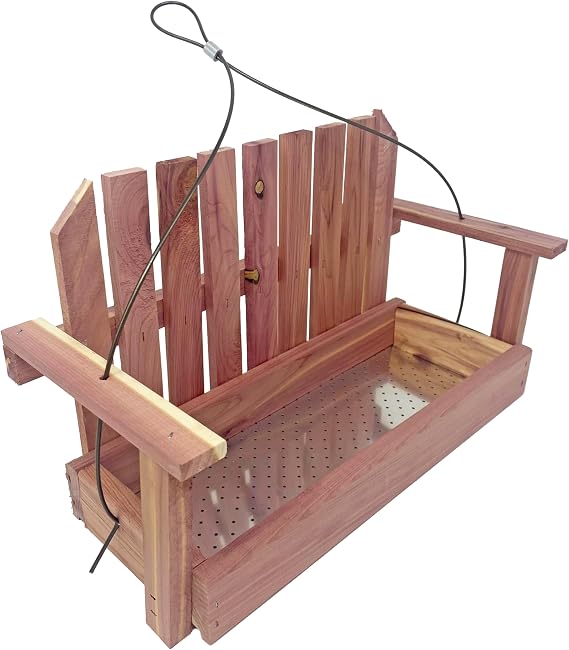 Cedar Swing Bird Feeder - Made in USA