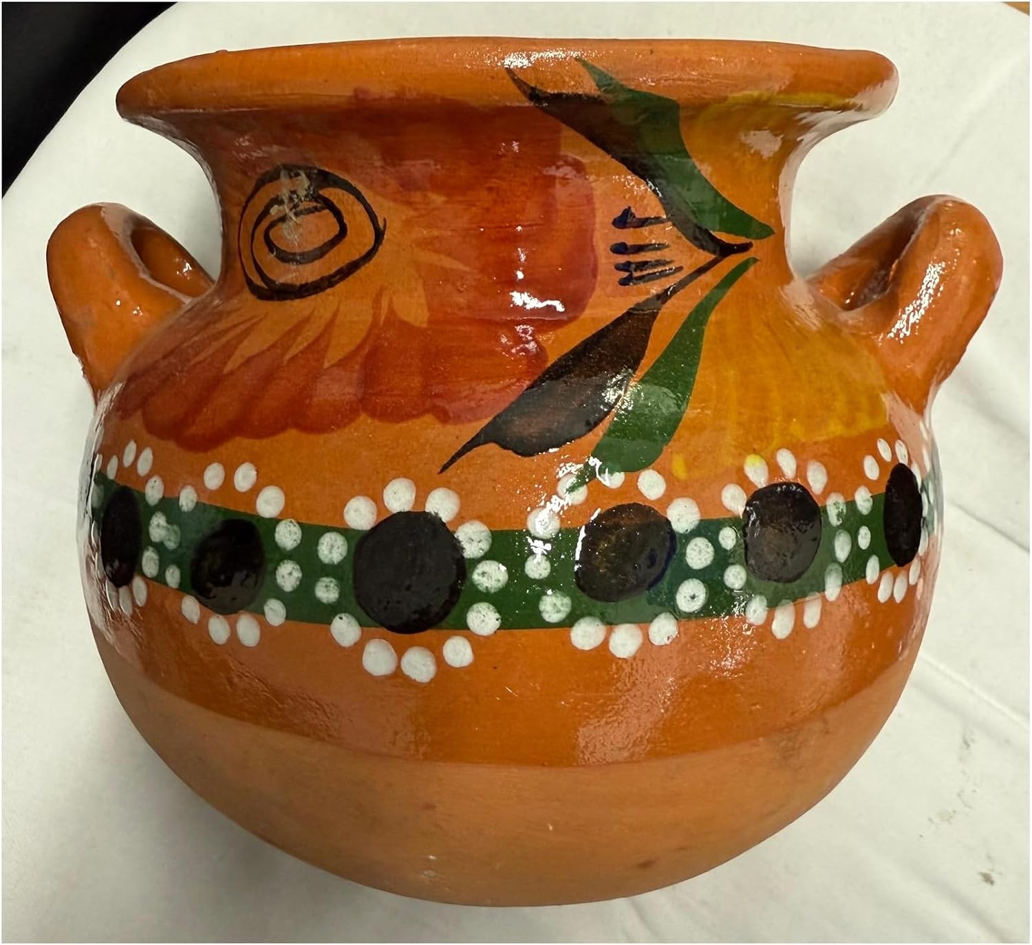 Authentic Mexican Barro Olla Jarro De Tonala Bola Grande Mexicana Jarrito Para Frijol Frijoles Sopas Boiling Beans Chilis Soup Clay Pot