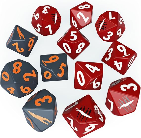 Modiphius Entertainment: Fallout Factions: Dice Sets - The Disciples - 12 Engraved Dice, Tabletop Miniatures Game Accessory, Officially Licensed