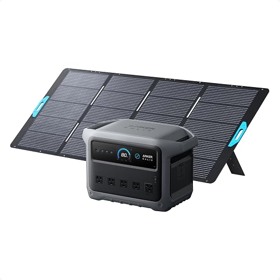 Anker SOLIX C1000 Gen 2 Portable Power Station, 2,000W (Peak 3,000W) Solar Generator, Full Charge in 49 Min, 1,024Wh LiFePO4 Battery for Home Backup,