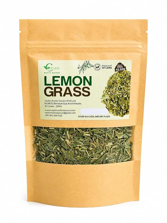 Dried Lemon Grass Cut 1.5oz/42.52g Fresh And Pure Premium Grade Dried Lemon Grass Cut, Lemongrass Harvested From Ceylon Sri Lanka