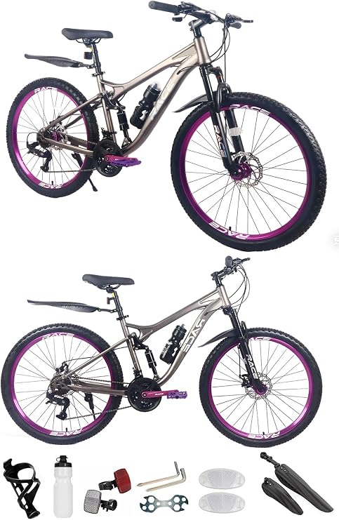 26”, 27.5 Inch Mountain Bike, Adult Bicycle, Teenager Bike, MTB, Girls & Women’s Bike, Sport’s Cycle, Dual Disc Brake, 21 Speed, 20 KG Lightweight, New