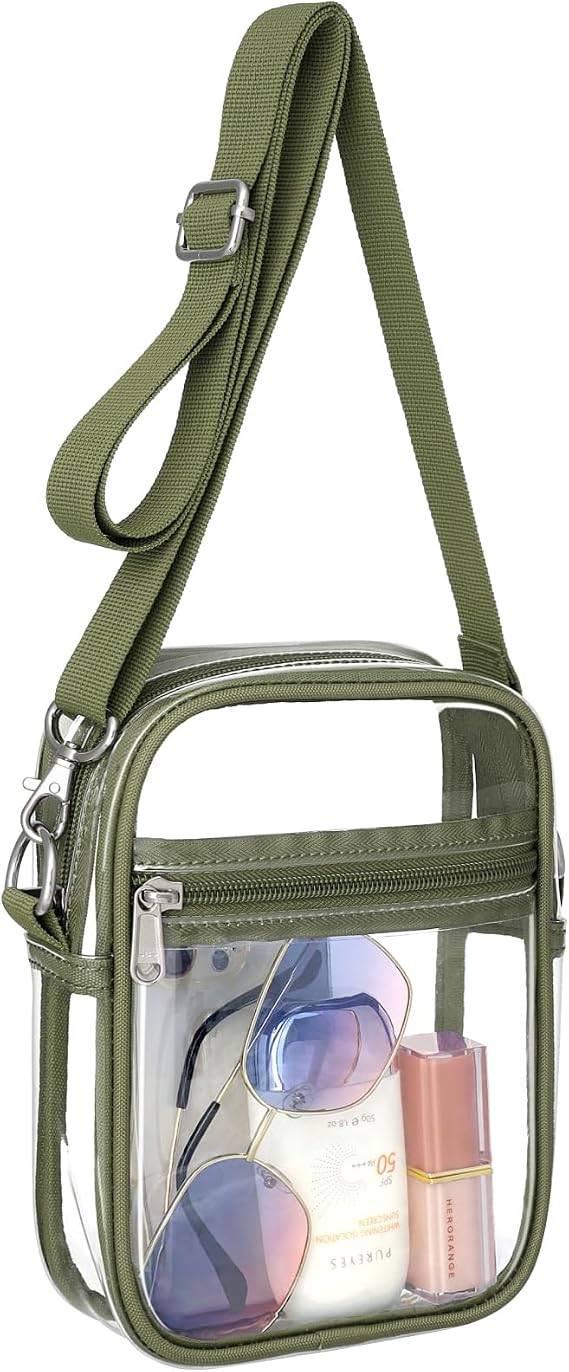 PACKISM Clear Purse for Stadium Events - Clear Crossbody Bag for Women
