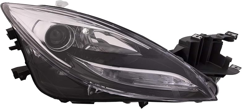 HEADLIGHTSDEPOT Headlight Halogen Right Passenger CAPA Compatible with Mazda 6 2011-2013