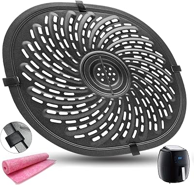 Air Fryer Tray Replacement for 7QT Gowise USA Air Fryers, Upgraded Double-layer Non-stick Coating Air Fryer Grill Crisper Plate Pan Tray Griller Rack Grate Grid Insert for 7QT Air Fryers