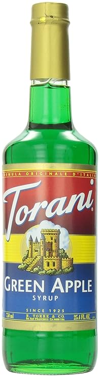 Torani Green Apple Syrup, 750 ml