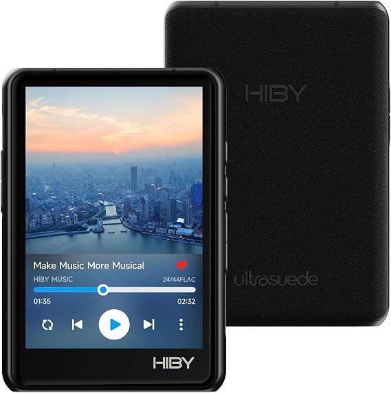 HiBy R3 PRO II MP3 Music Player - Qobuz/Tidal Support, MQA 8X Decoding & Native DSD256, Hi-Res Audio Certified, MP3 Player with Touch Screen & 3.5mm PO + 4.4mm BAL Dual Jacks, 2TB Expanded Memory