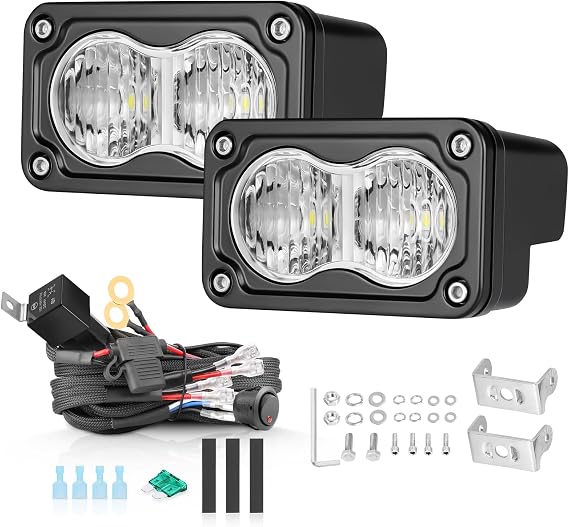 3" LED Pods + Universal Wire Kit