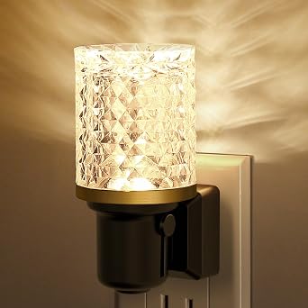 JandCase Crystal Night Light with Adjustable Brightness
