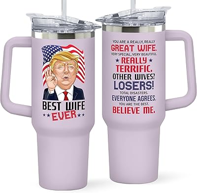 Gifts for Wife from Husband - Wedding Anniversary for Women, Birthday, Mothers Day, Christmas Wife Gifts for Her - Romantic Love Gift for Her - 40 Oz Purple Stainless Steel Tumbler